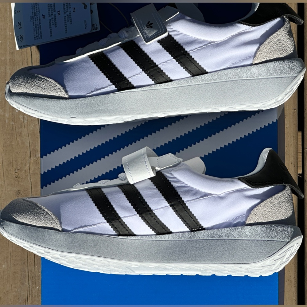 Adidas Country XLG CF Kids Casual Sneakers 11C 2Y White Grey Black Youth GS NEW - Picture 6 of 10
